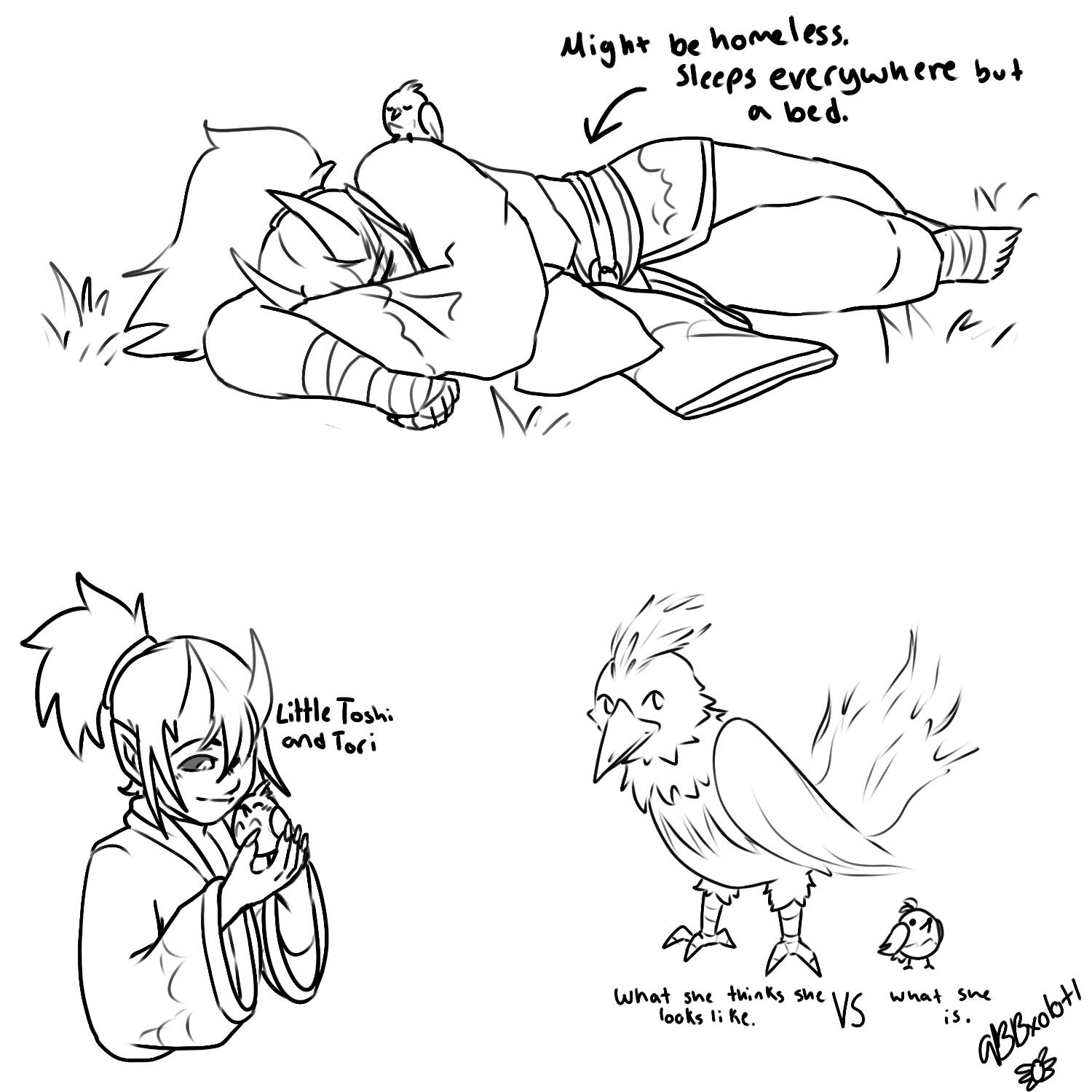 Toshi doodles