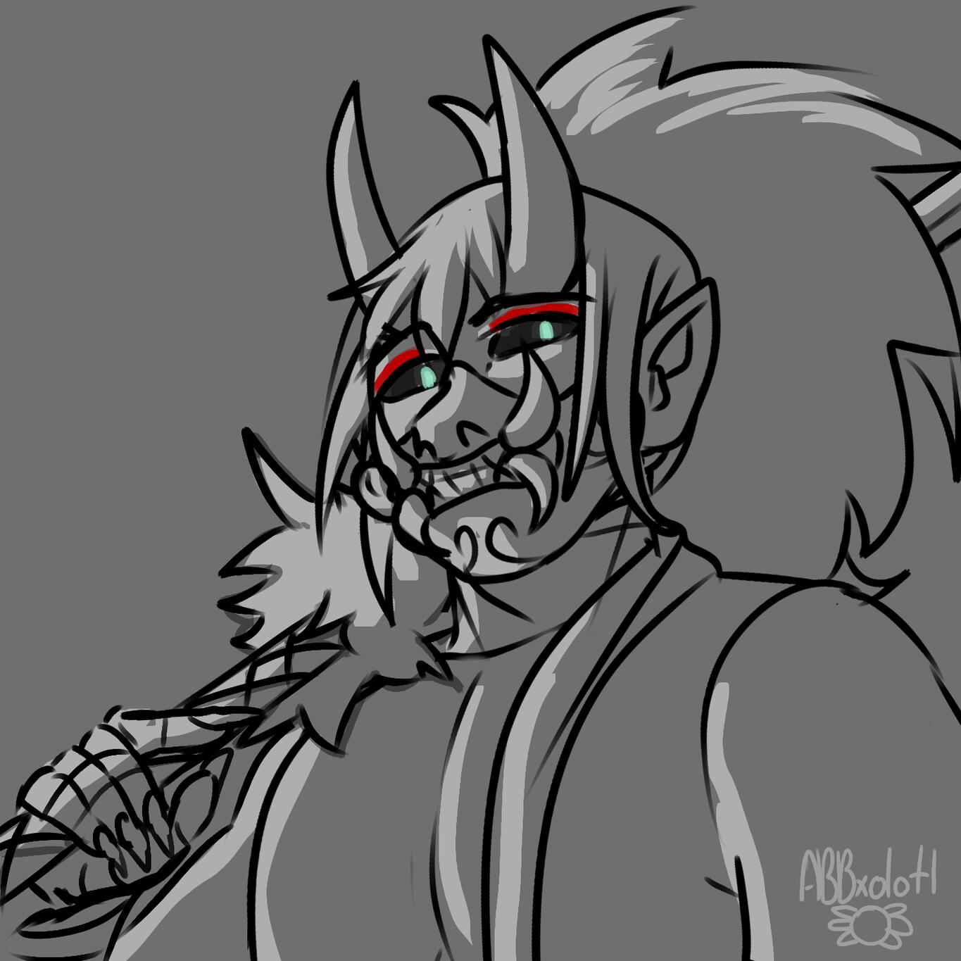Toshi with mask on